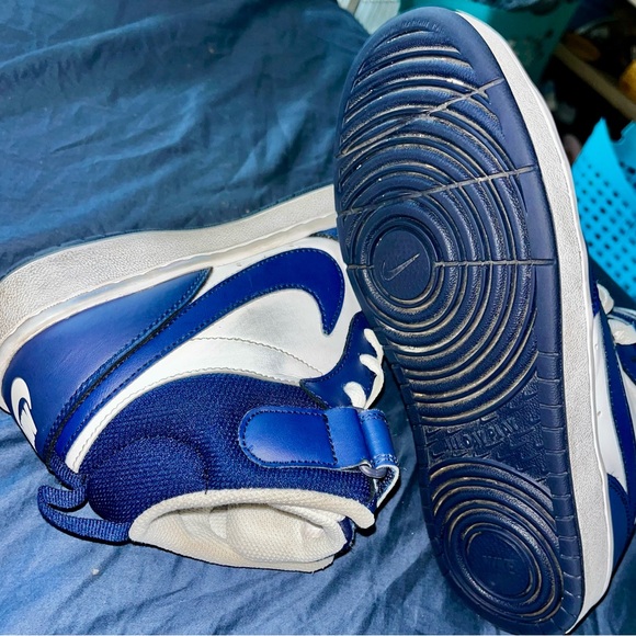 Nike Royal Blue and White High-Tops - Picture 5 of 5
